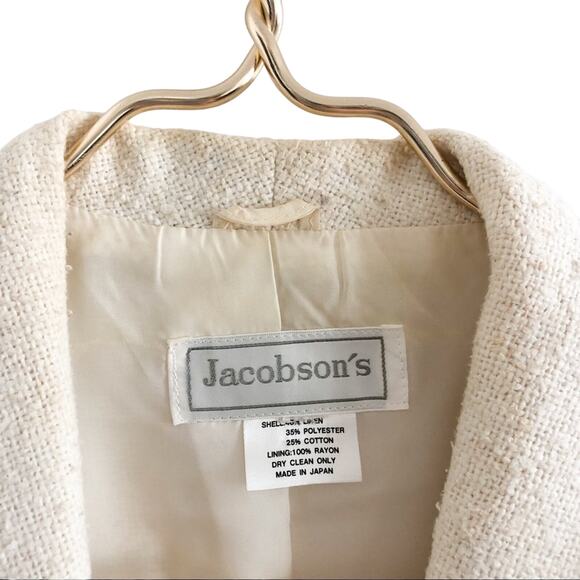 Jacobson's Vintage 1980s Jacket Cream - Picture 4 of 7